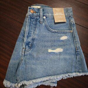 Madewell Relaxed Denim Shorts Sz 27 NWT